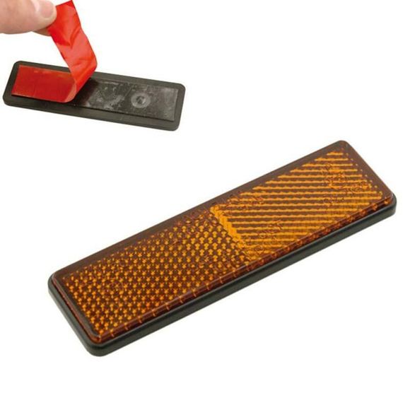 Bihr lights rectangular catadiopter 91x25mm universal orangeRef: Bi01693A / 1058360