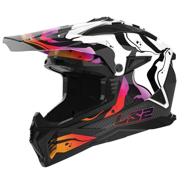 Cross helmet LS2 MX708 Fast II Wash 2025 - WhiteRef: LS0908