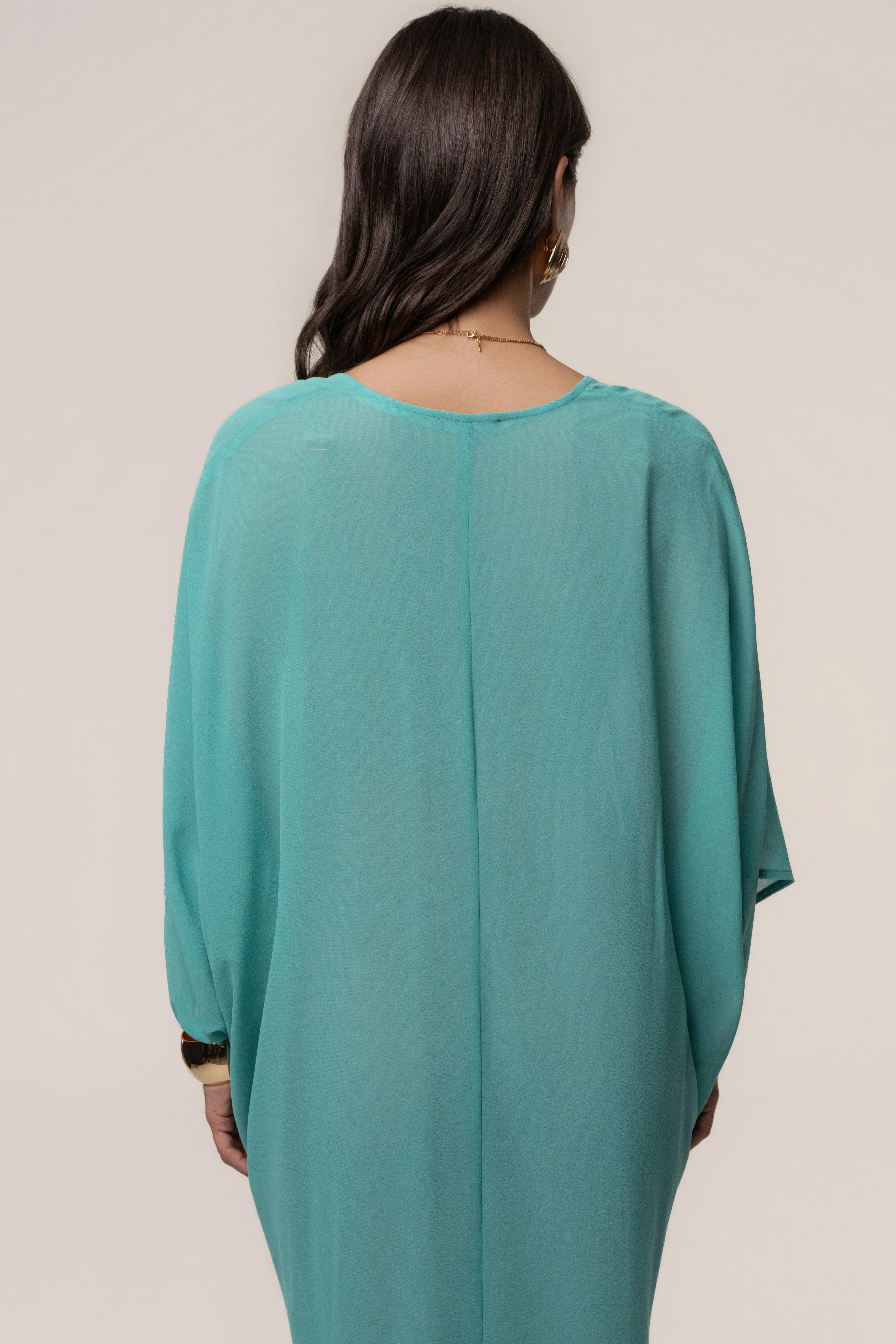 Teal Longer Days Cover Up Dress