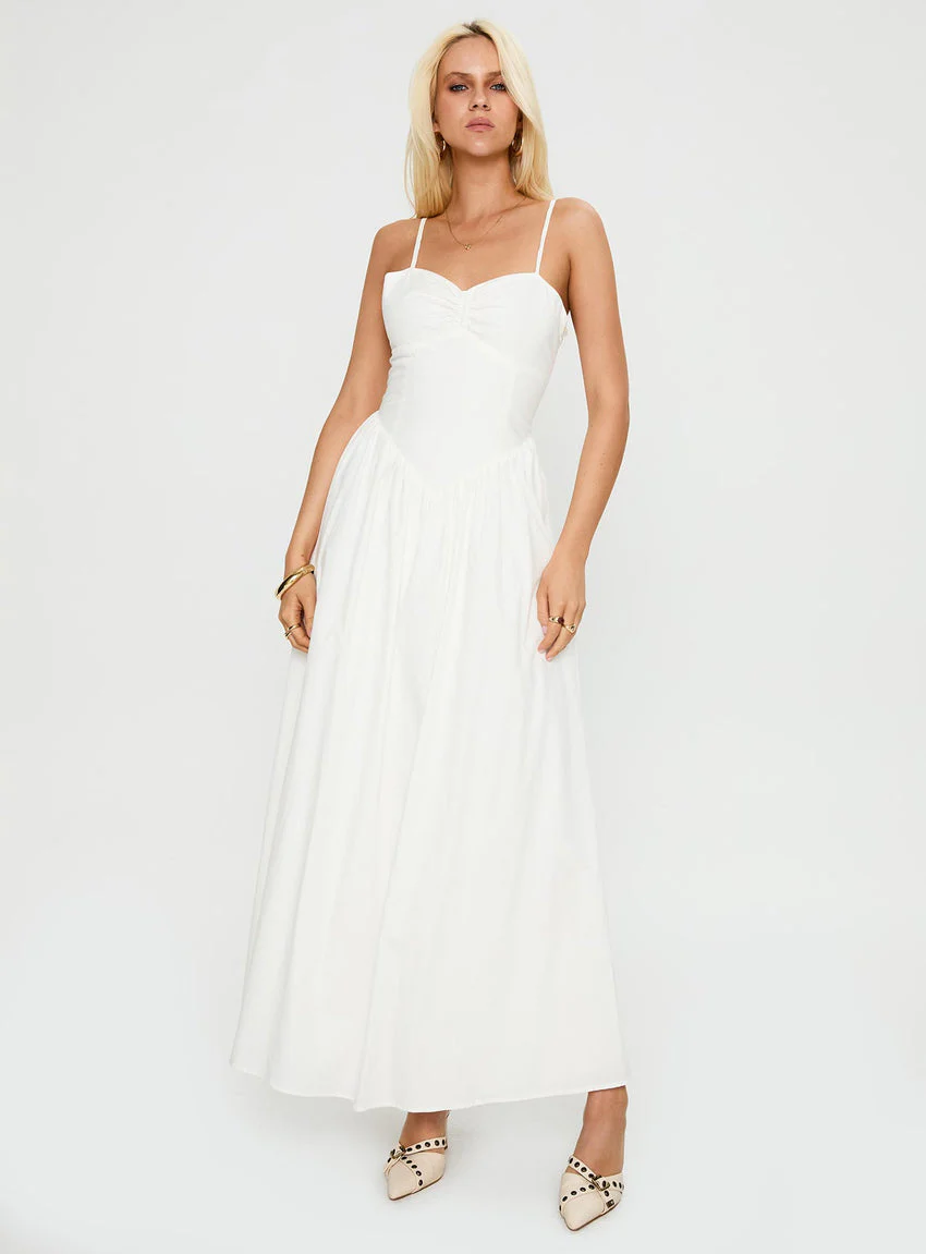 Ceremonious Maxi Dress White