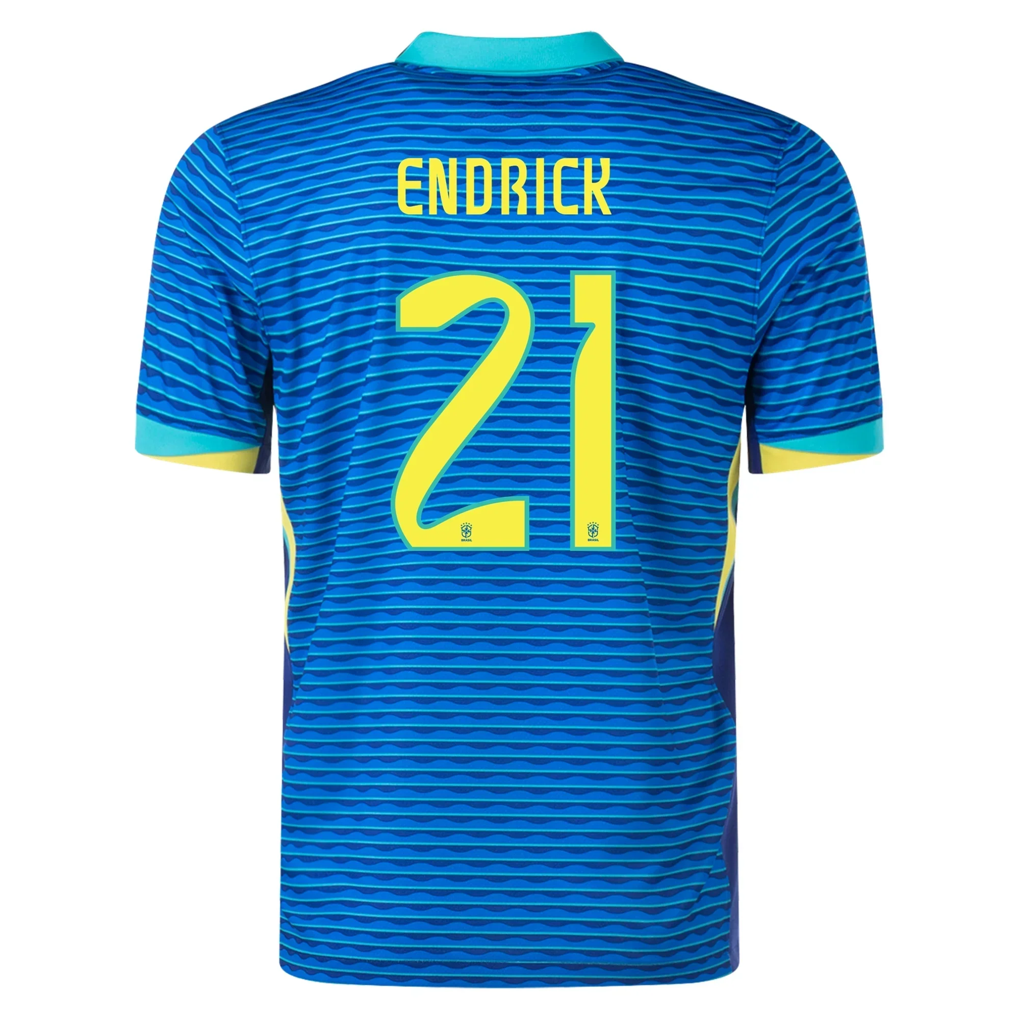 Mens Brazil Endrick Away Jersey 24/25 (Soar/Dynamic Yellow)