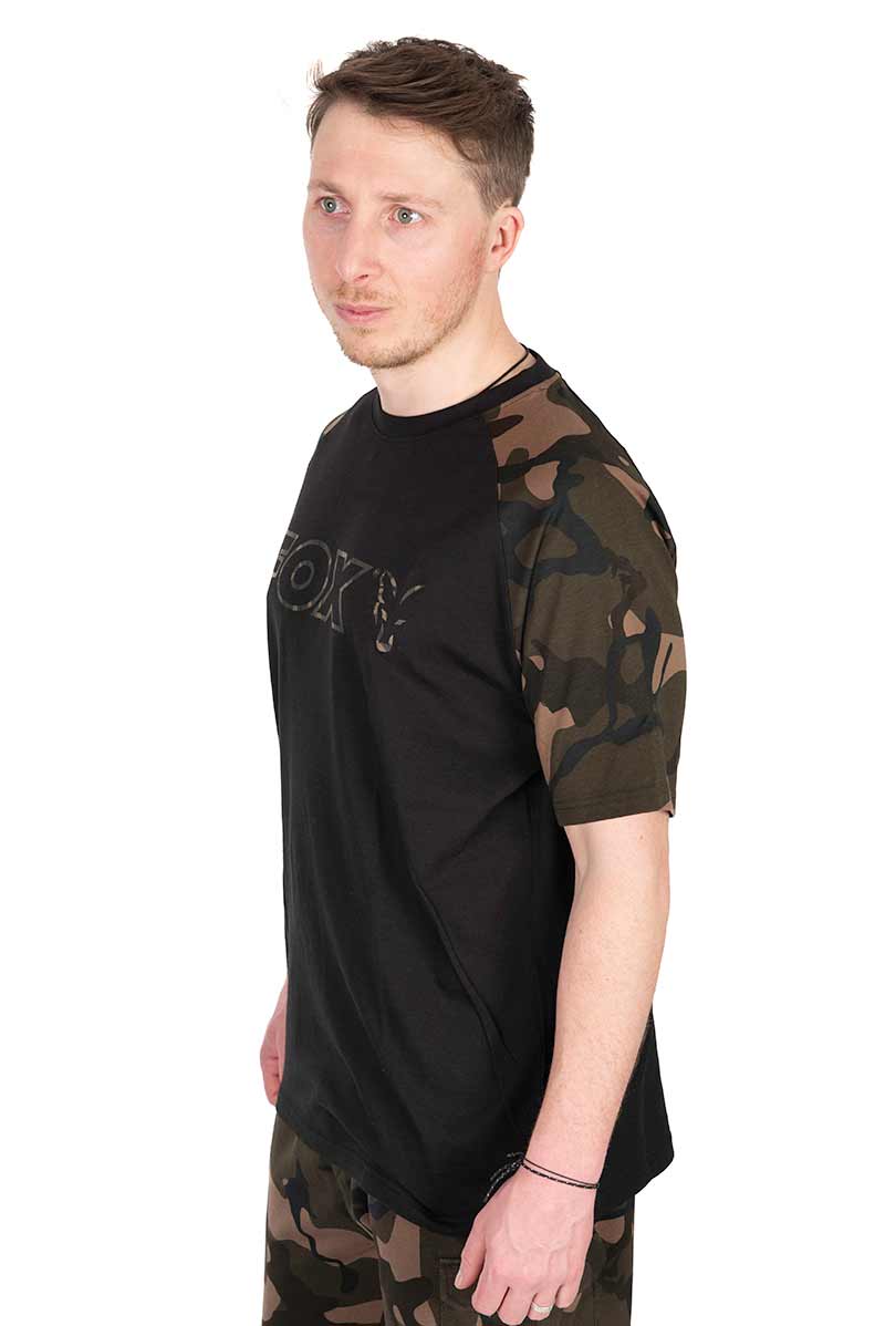 Fox Black/Camo Outline T-Shirt