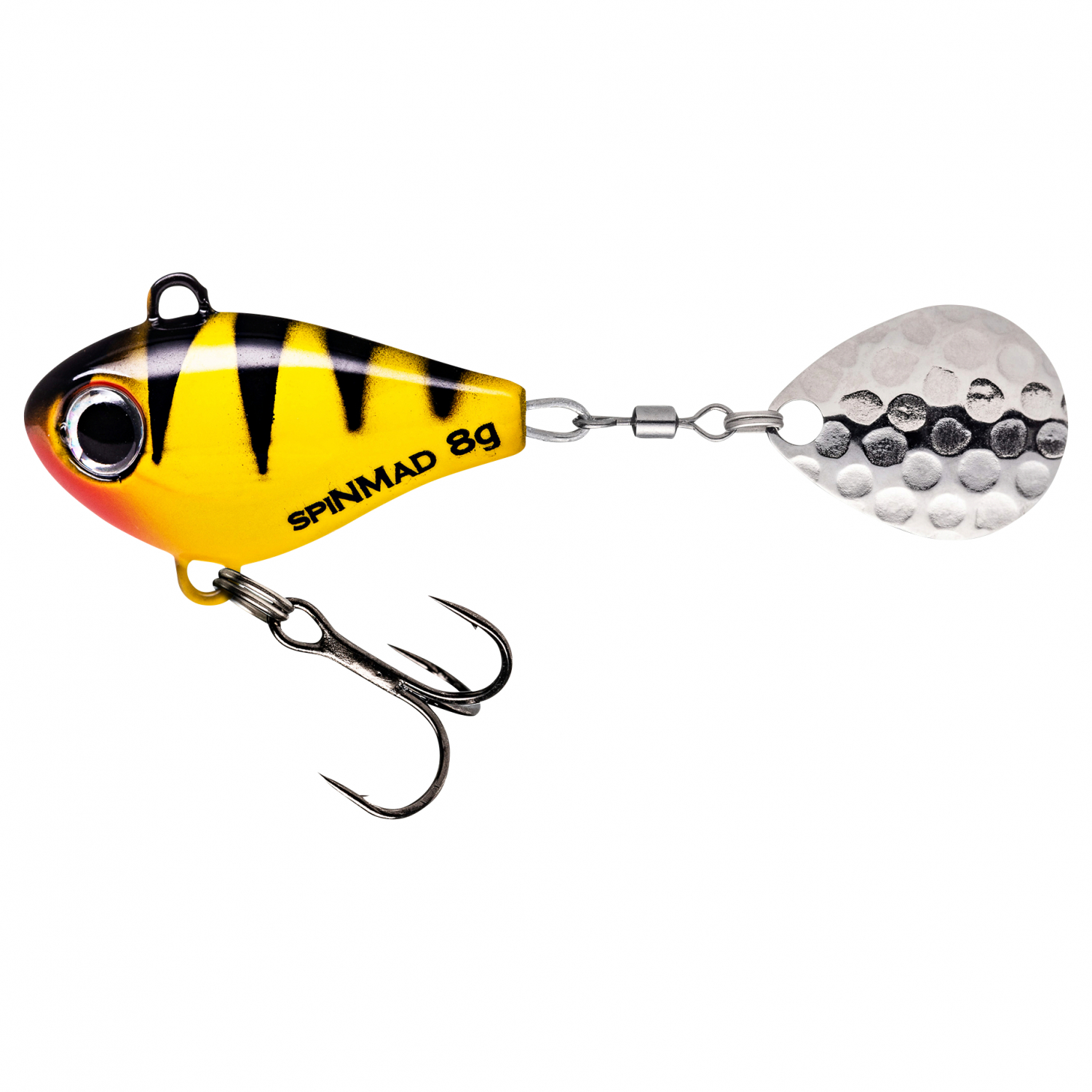 SpinMad Lead Head Spinners Jigmaster (Lemon Tiger, 8 g)