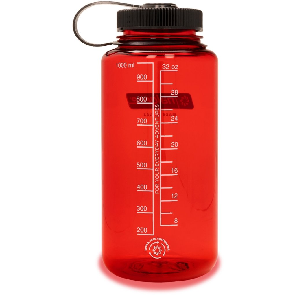 Nalgene Wide Mouth Sustain Bottle 1L - red