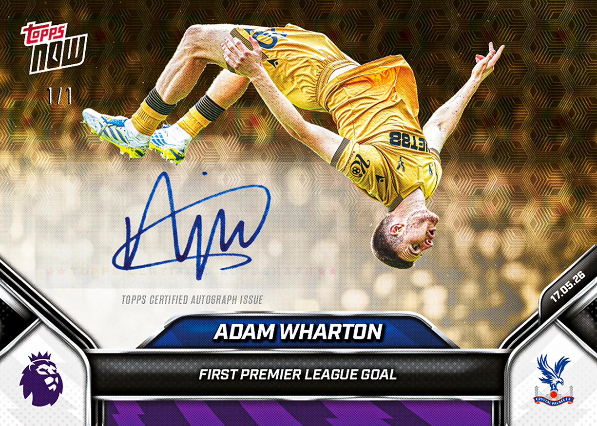 Adam Wharton - 2025-26 Premier League Topps NOW® - Card 196 - PR: 1604