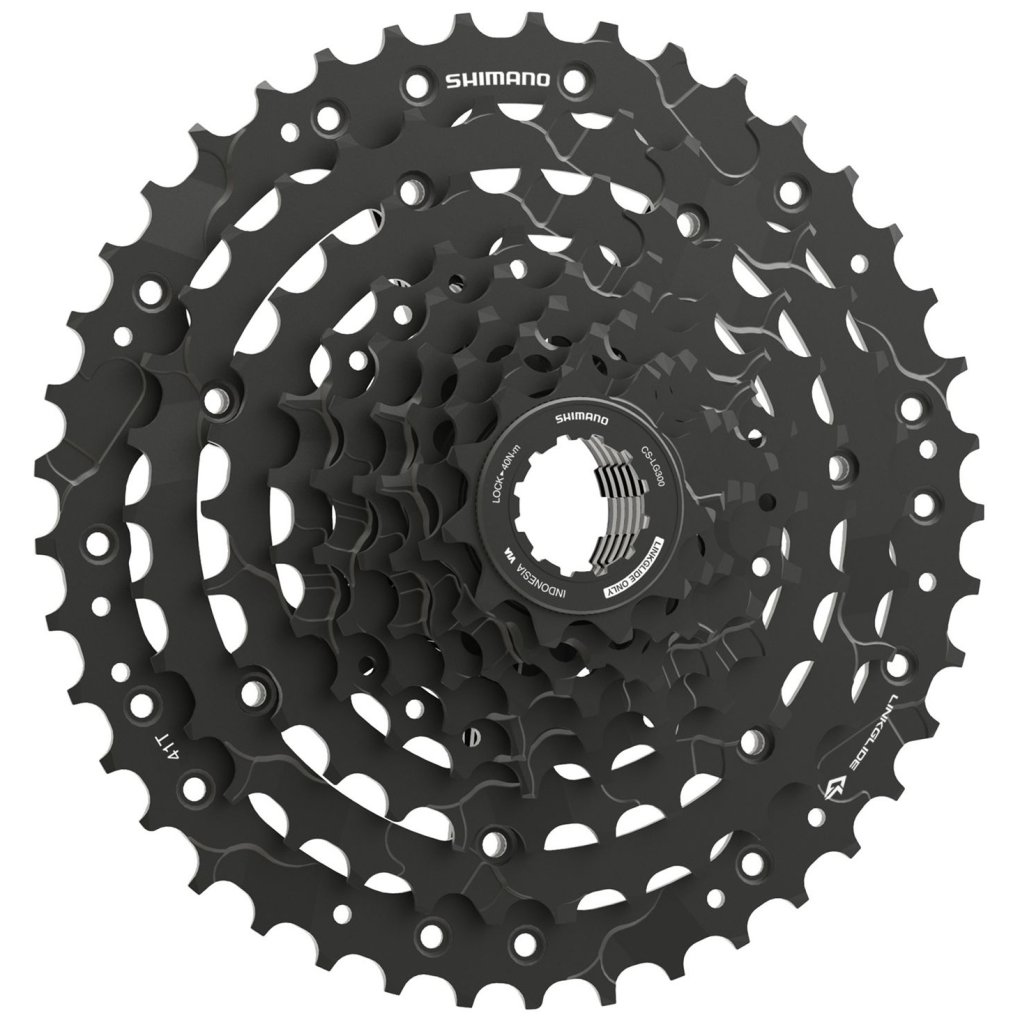 Shimano CS-LG300 Cassette - LinkGlide | 9-speed - 11-41 Teeth