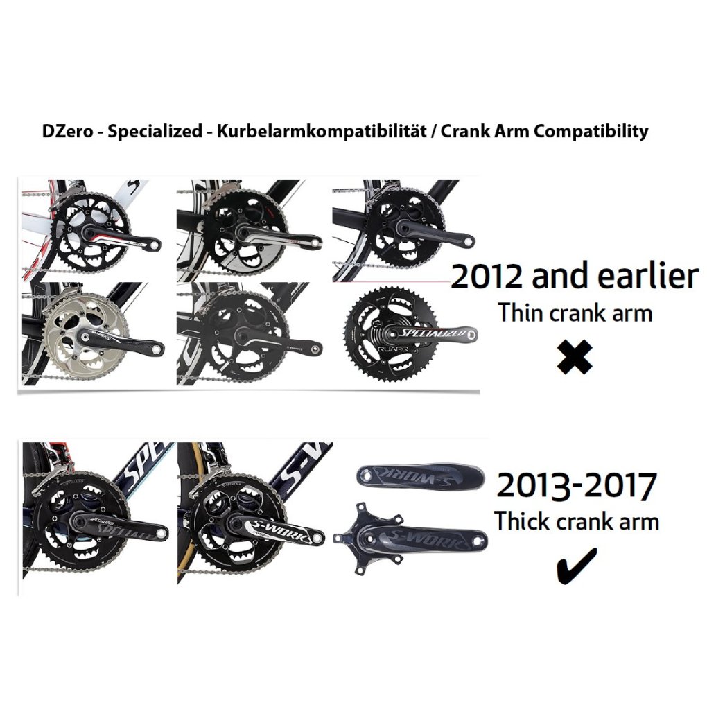 QUARQ DZero Power Meter Spider for Specialized Crank - 110 BCD - Compact