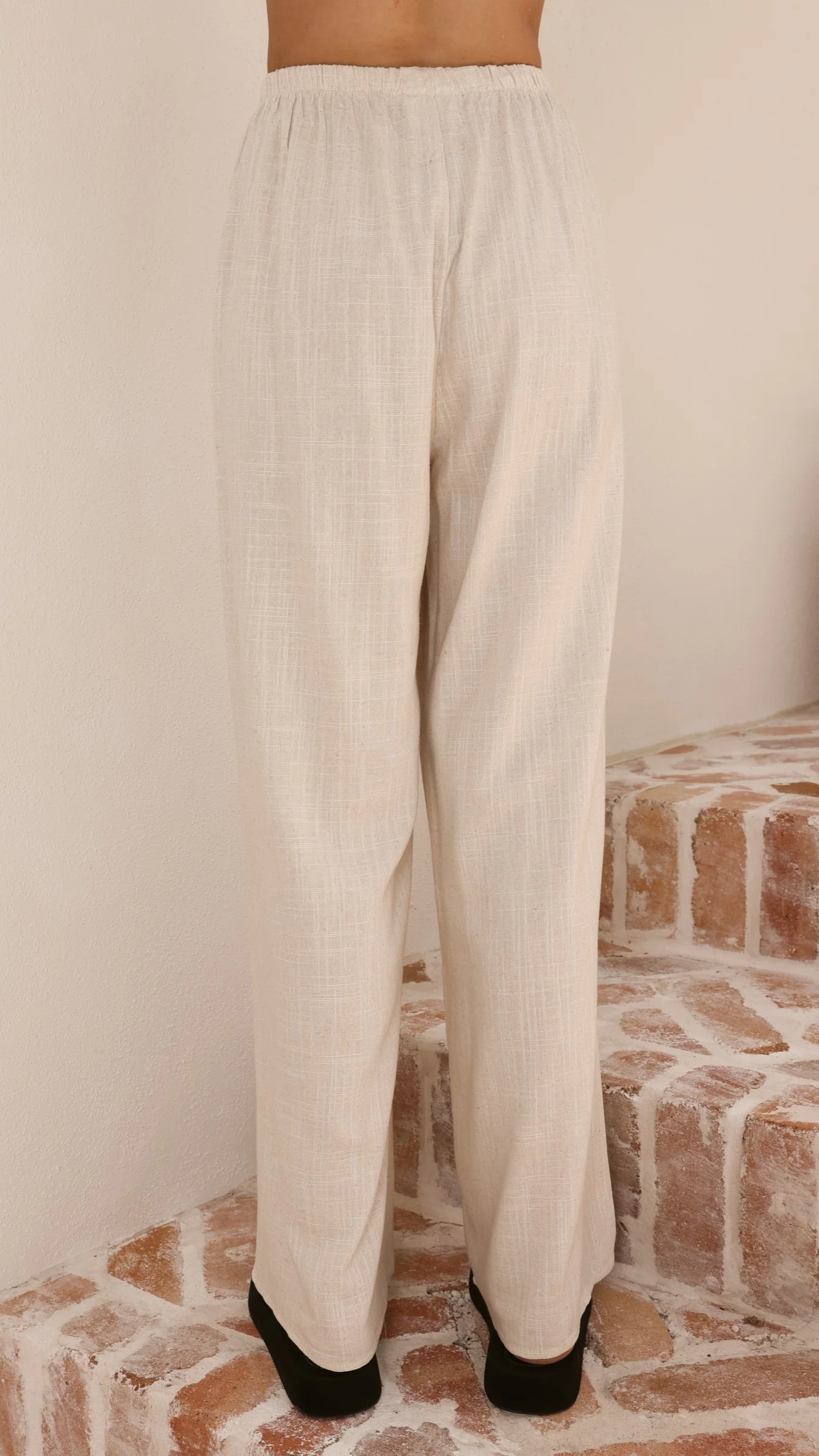 Yuki Strapless Top and Pants Set - Oatmeal