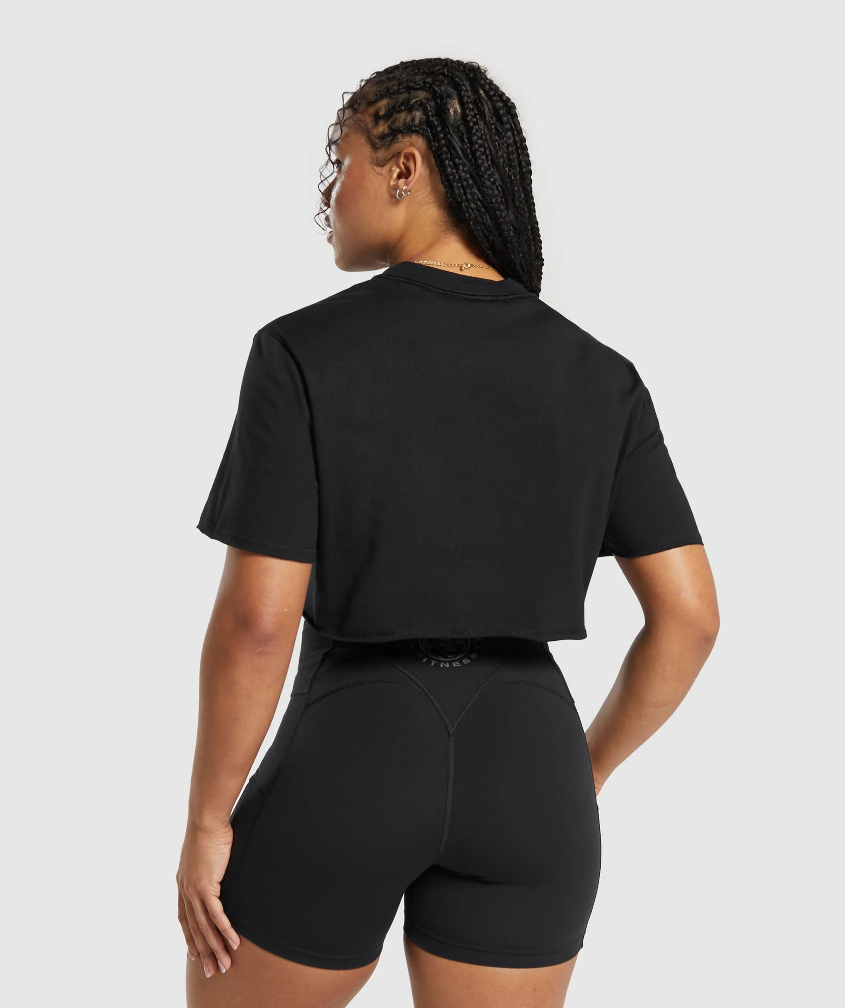 Legacy Graphic Crop Top Black