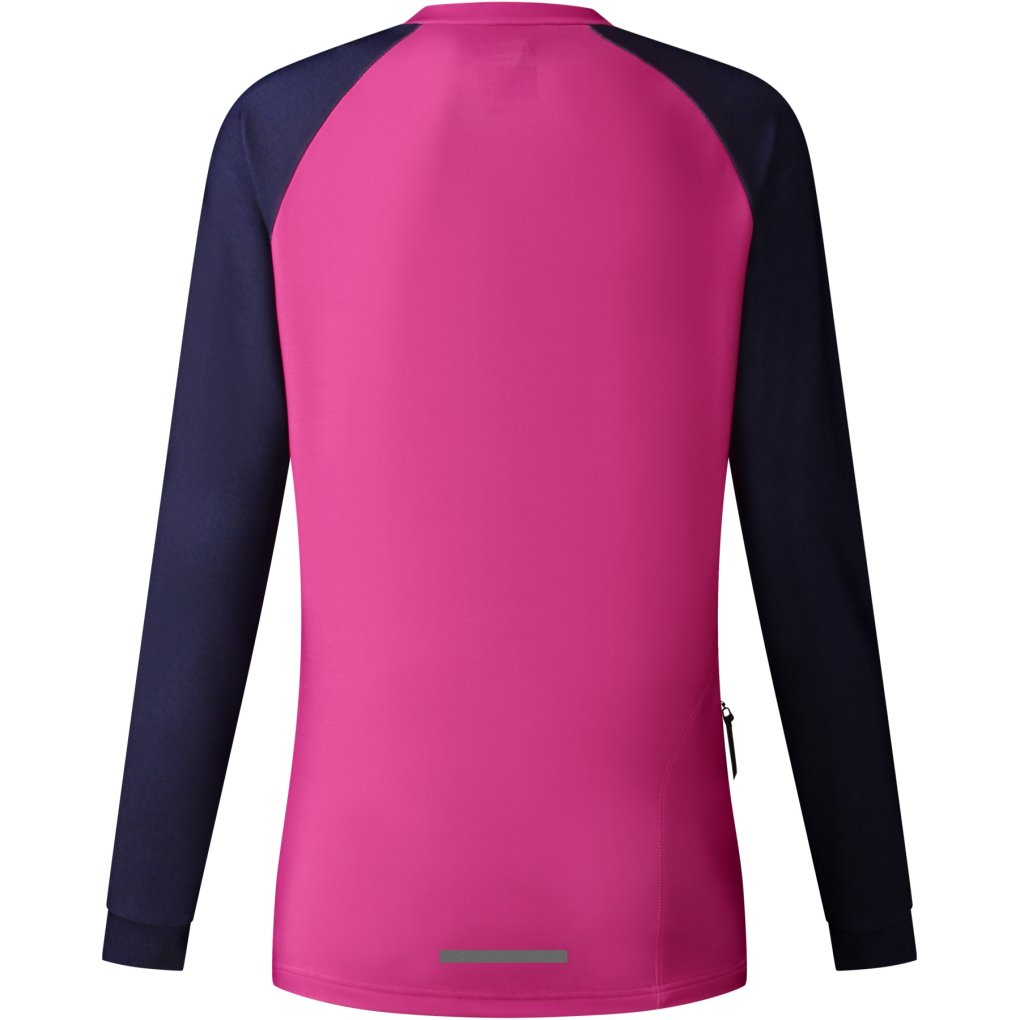Shimano Saiko Warm MTB Long Sleeves Jersey Women - magenta