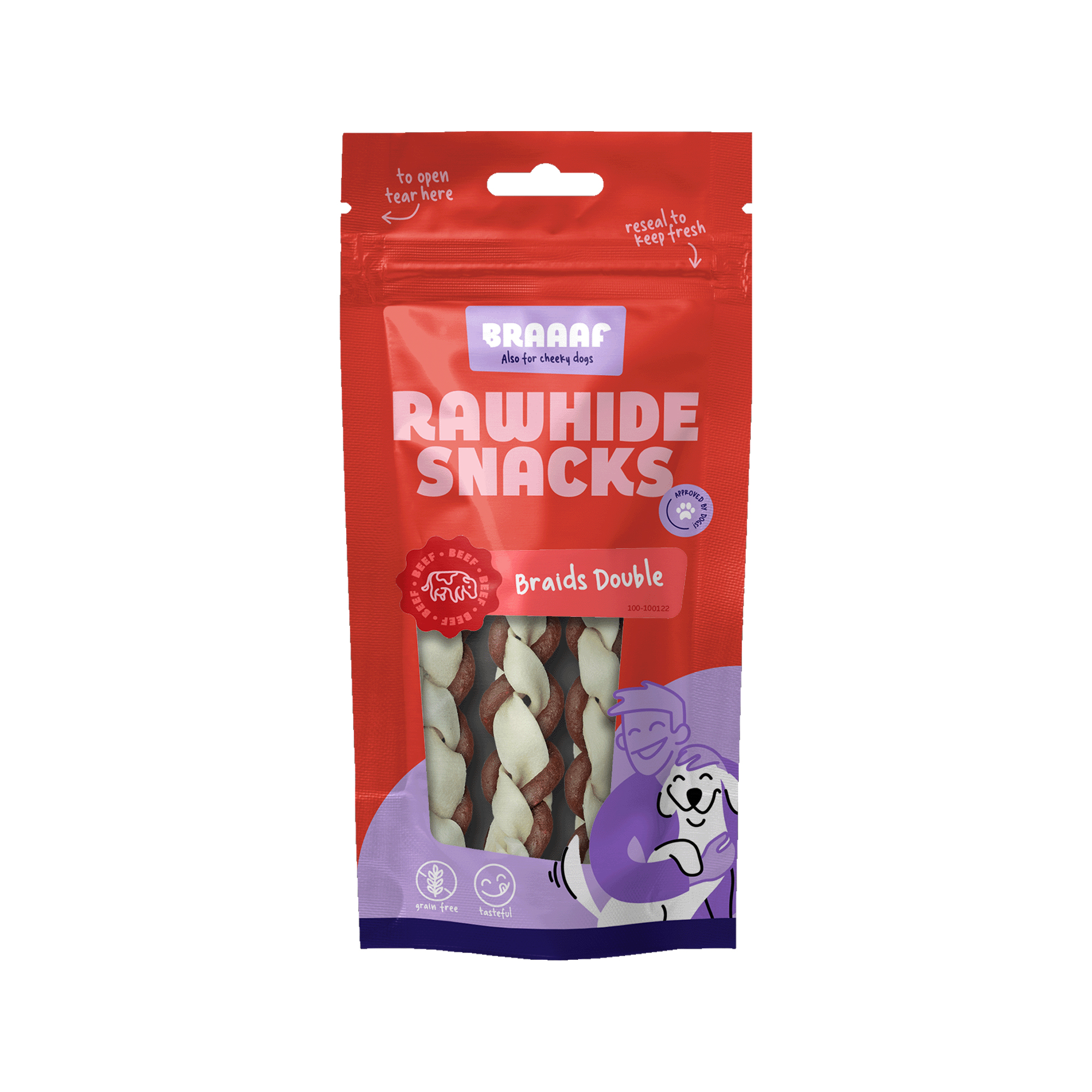 Braaaf Twister Braid - Small - 3 x 12.5cm