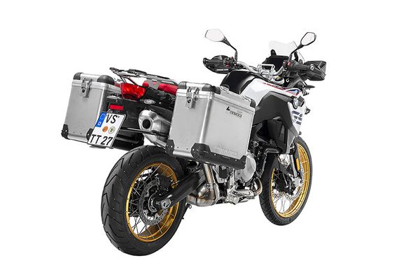 Touratech ZEGA Pro 38/45 suitcase - Black support included - AluminumRef: Trt00968A / 01-082-5785-0