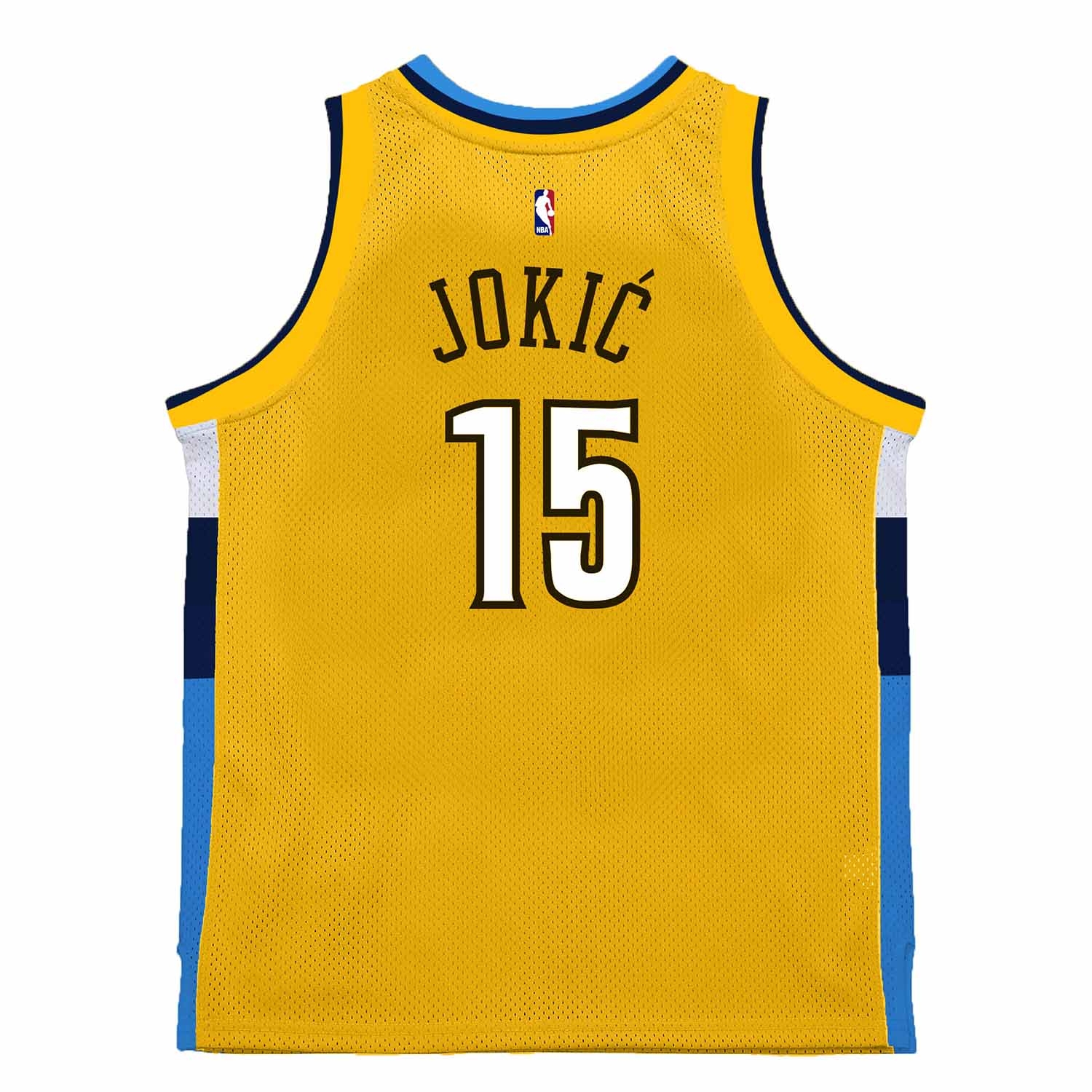 Nikola Jokić #15 Denver Nuggets 2017 Swingman NBA Jersey Yellow