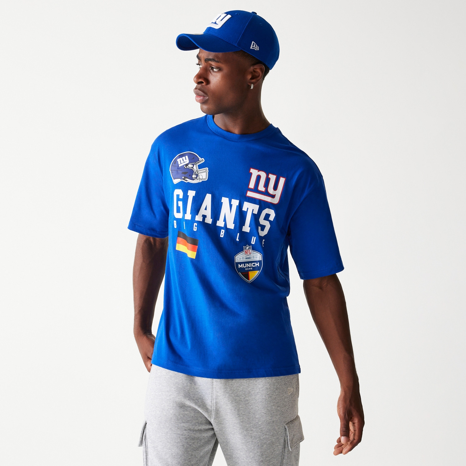2024 NFL Munich Game New York Giants Collegiate T-Shirt Blue