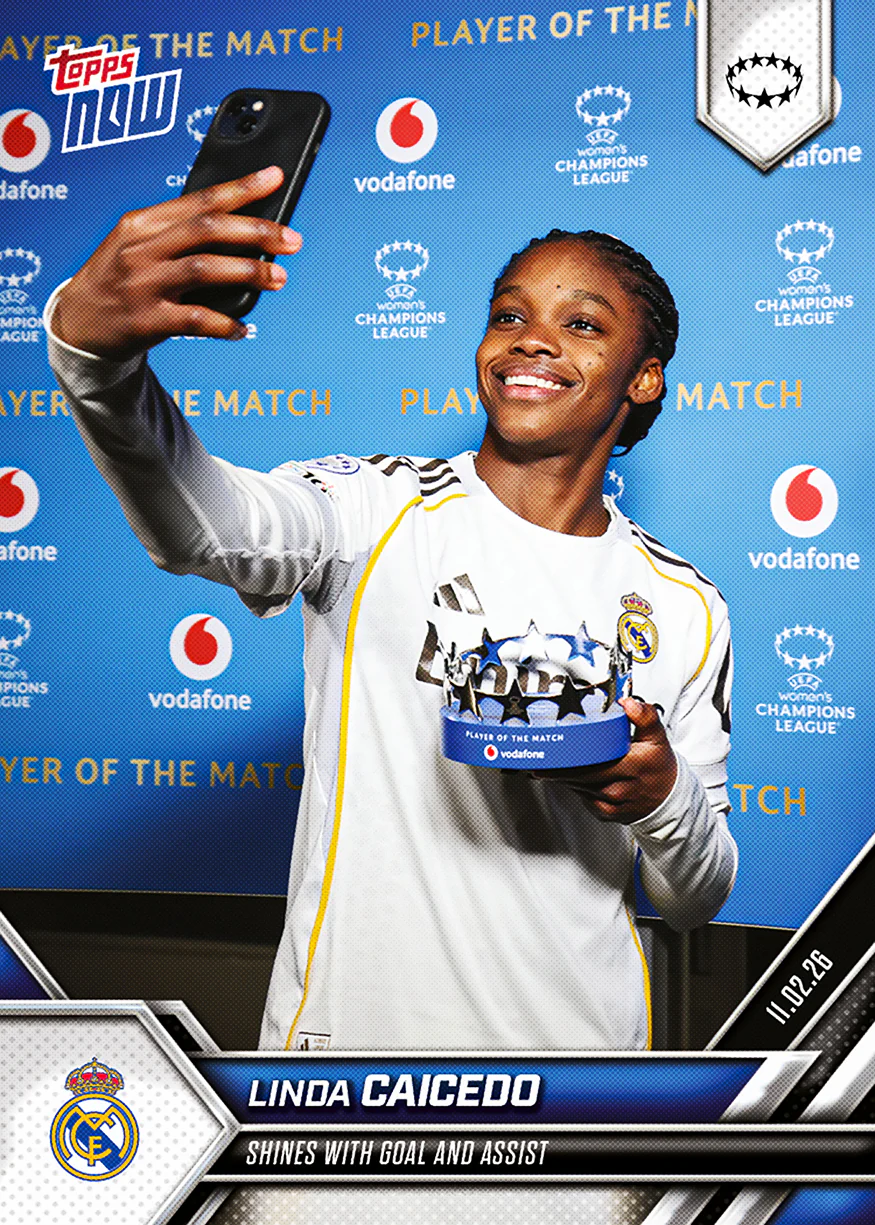 Linda Caicedo - 2025-26 UWCL Topps NOW® - Card 18 - PR: 335