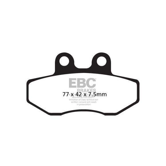 EBC Organic Front Brake PadsRef: FA167 / 17220609