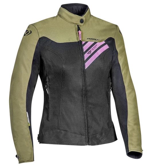 Ixon Orion Lady Motorcycle Jacket - Black / GreenRef: IX1279