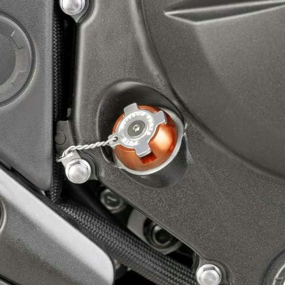 Puig aluminum oil pan plug - orangeRef: 7140