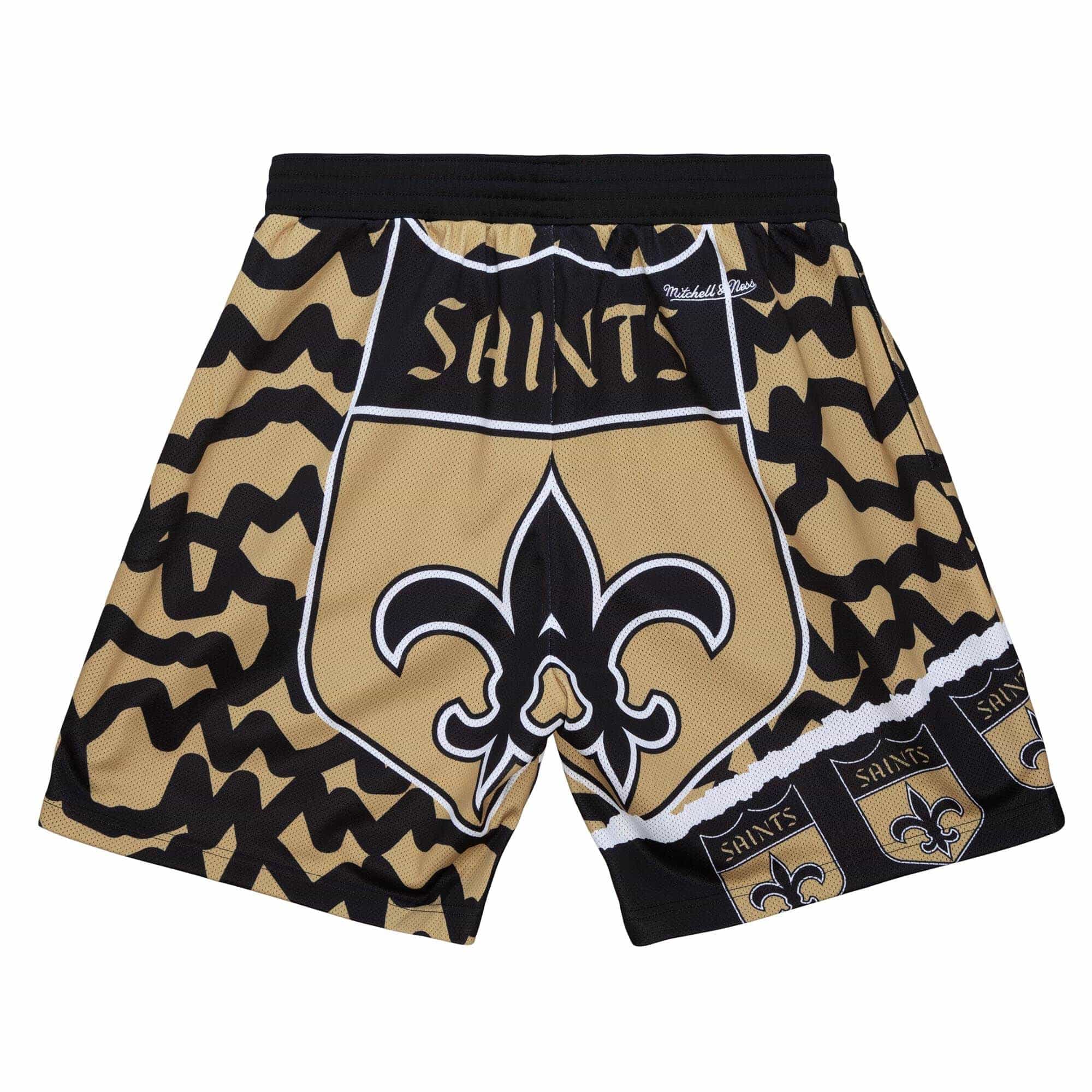 New Orleans Saints Mitchell & Ness Jumbotron 2.0 NFL Shorts