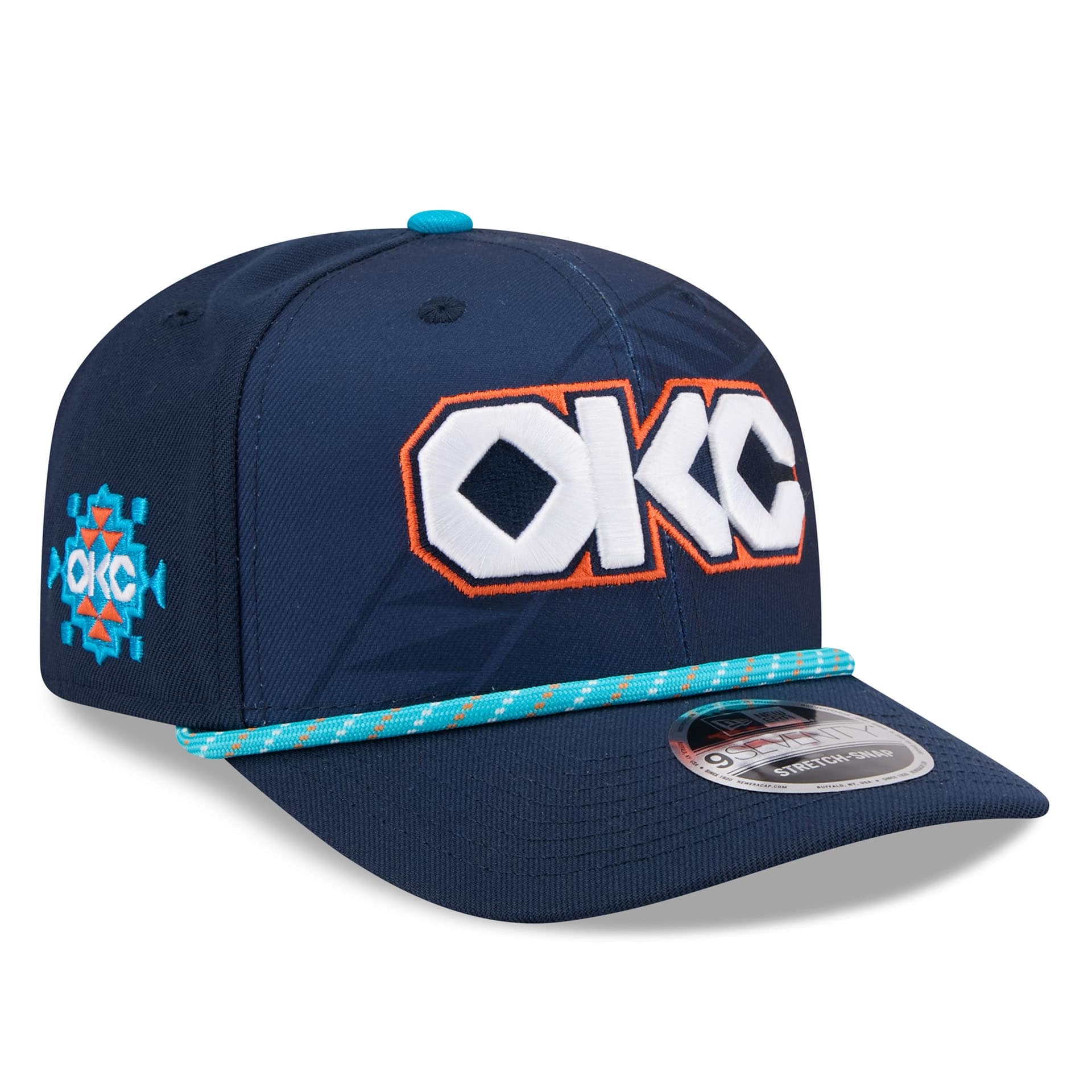 Oklahoma City Thunder 2025-26 NBA City Edition 9SEVENTY Stretch-Snap Cap