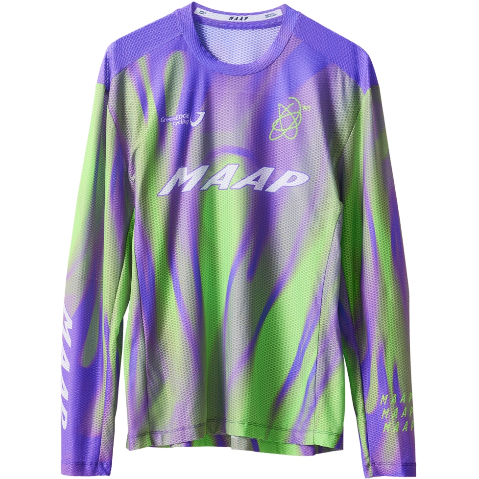MAAP WorldTour 26 Mesh Long Sleeve Tee Men - blackout glow