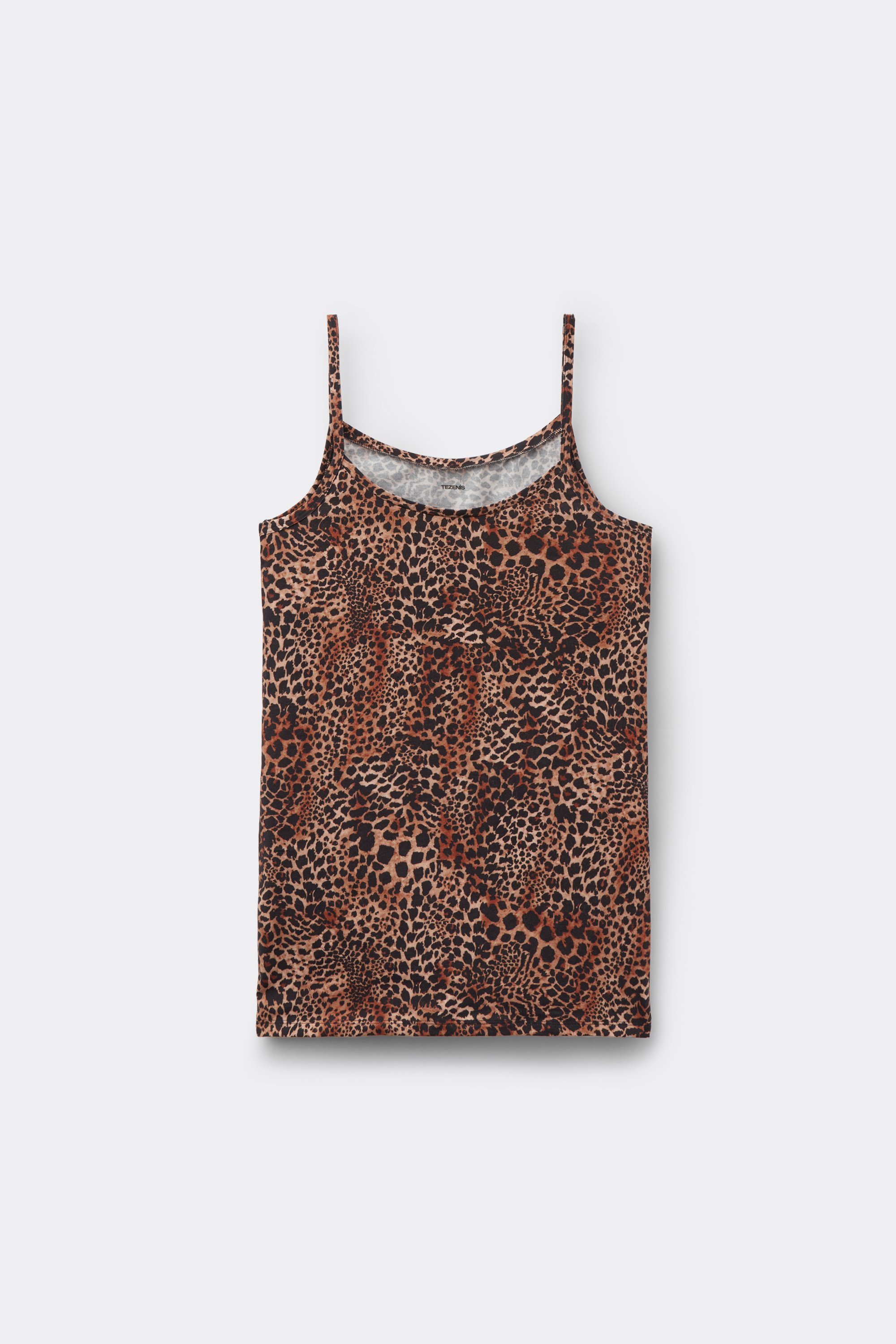 Round-Neck Camisole in Stretch Cotton