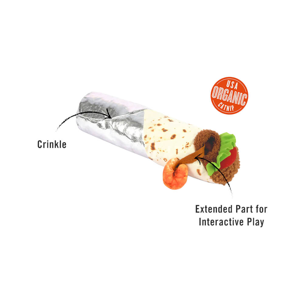 P.L.A.Y. Pet Feline Frenzy Catnip Kicker - Shrimp Purrito