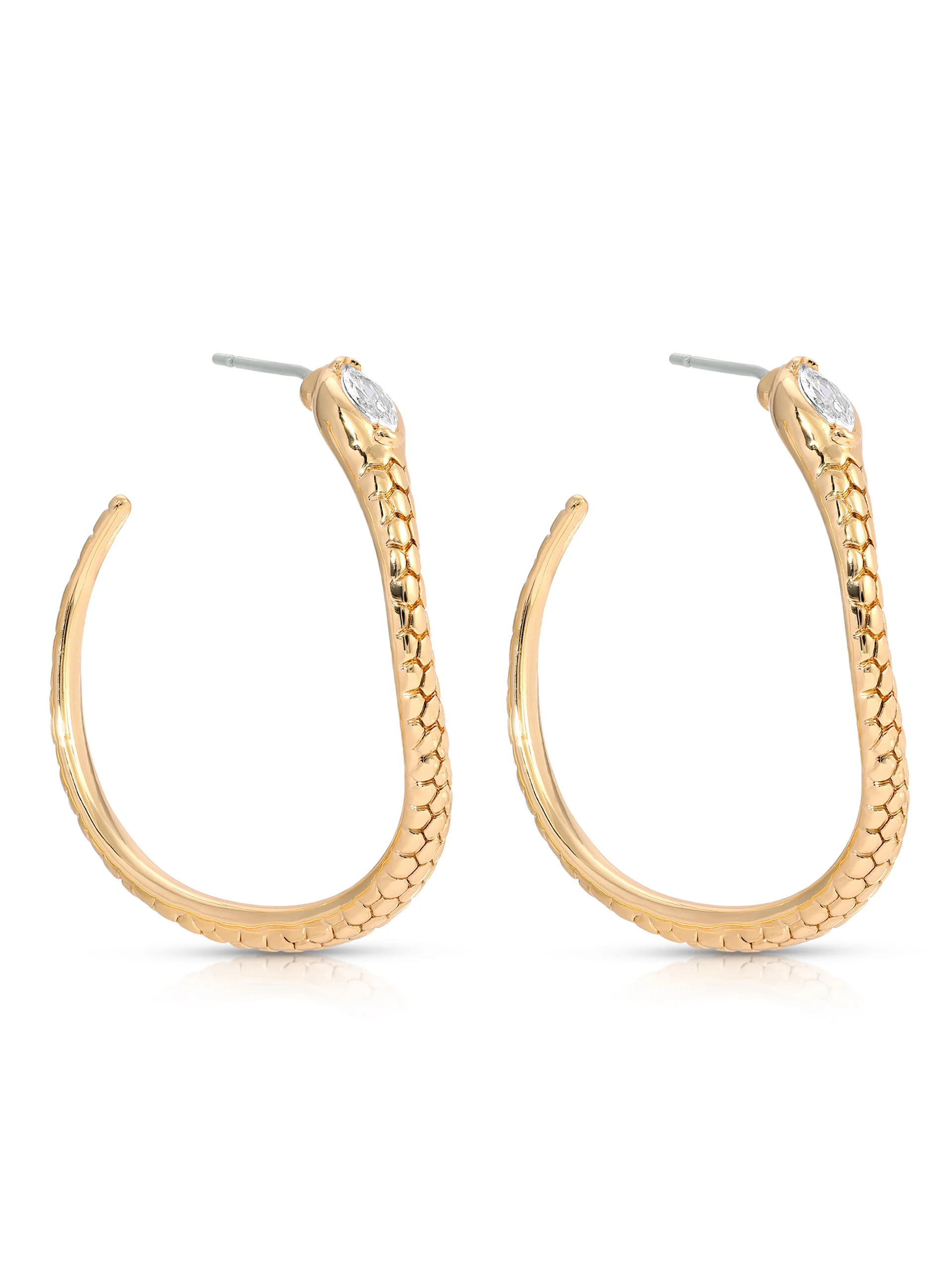 Serpentina Snake Hoops