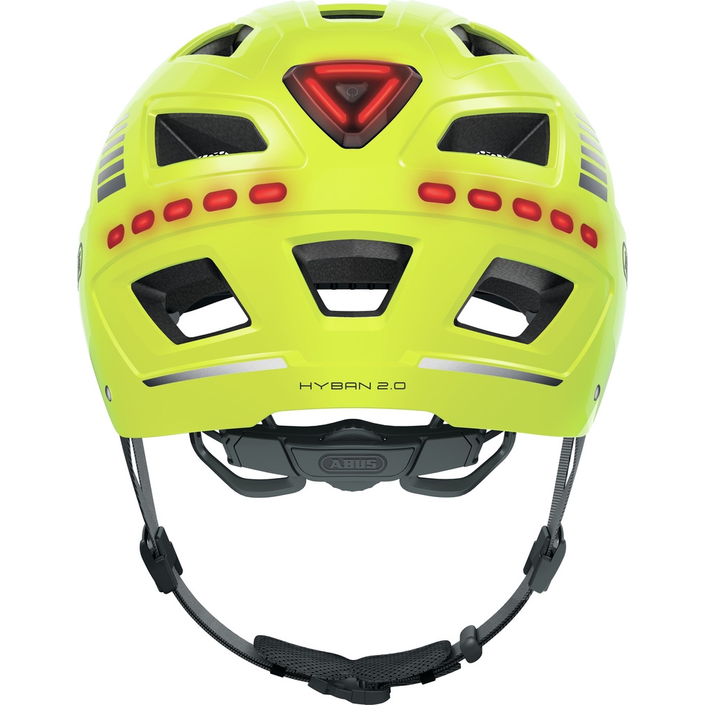 ABUS Hyban 2.0 LED Helmet - signal yellow