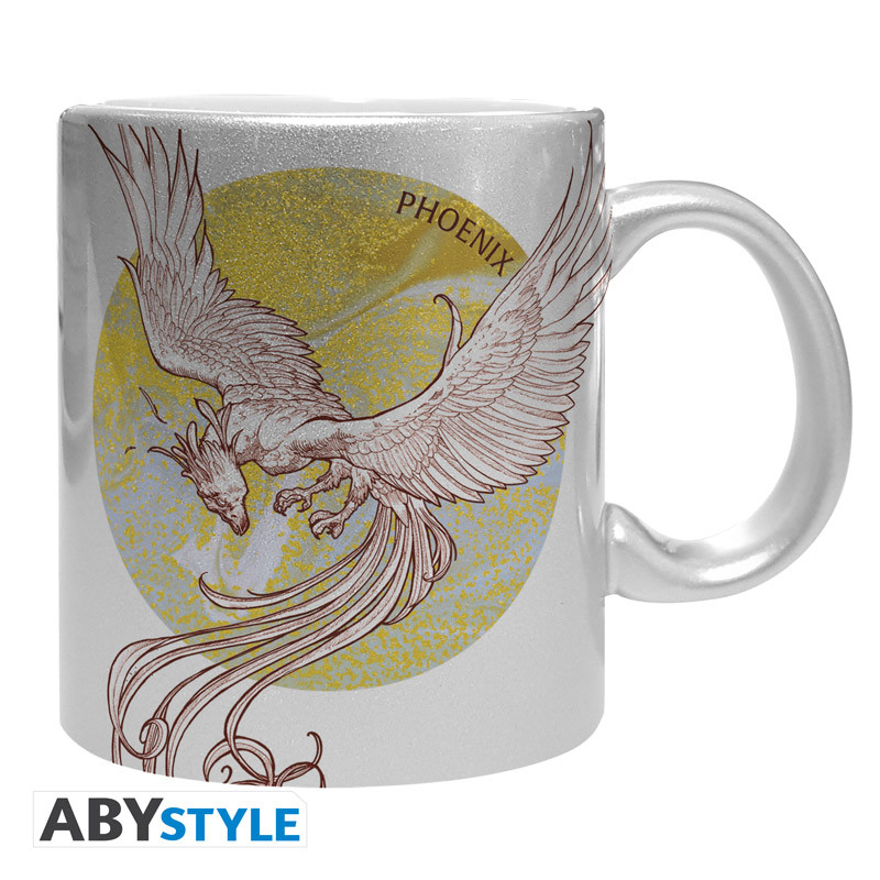 HARRY POTTER Mug with silver finish Phoenix
