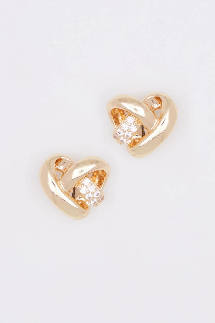 Earrings with stones - GOLD