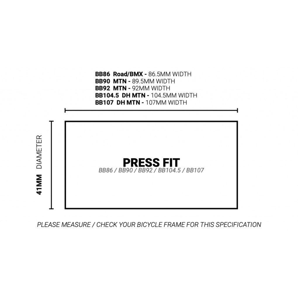 Praxis Works M30 BB86/BB92 Bottom Bracket - PF41-86/90/92-M30