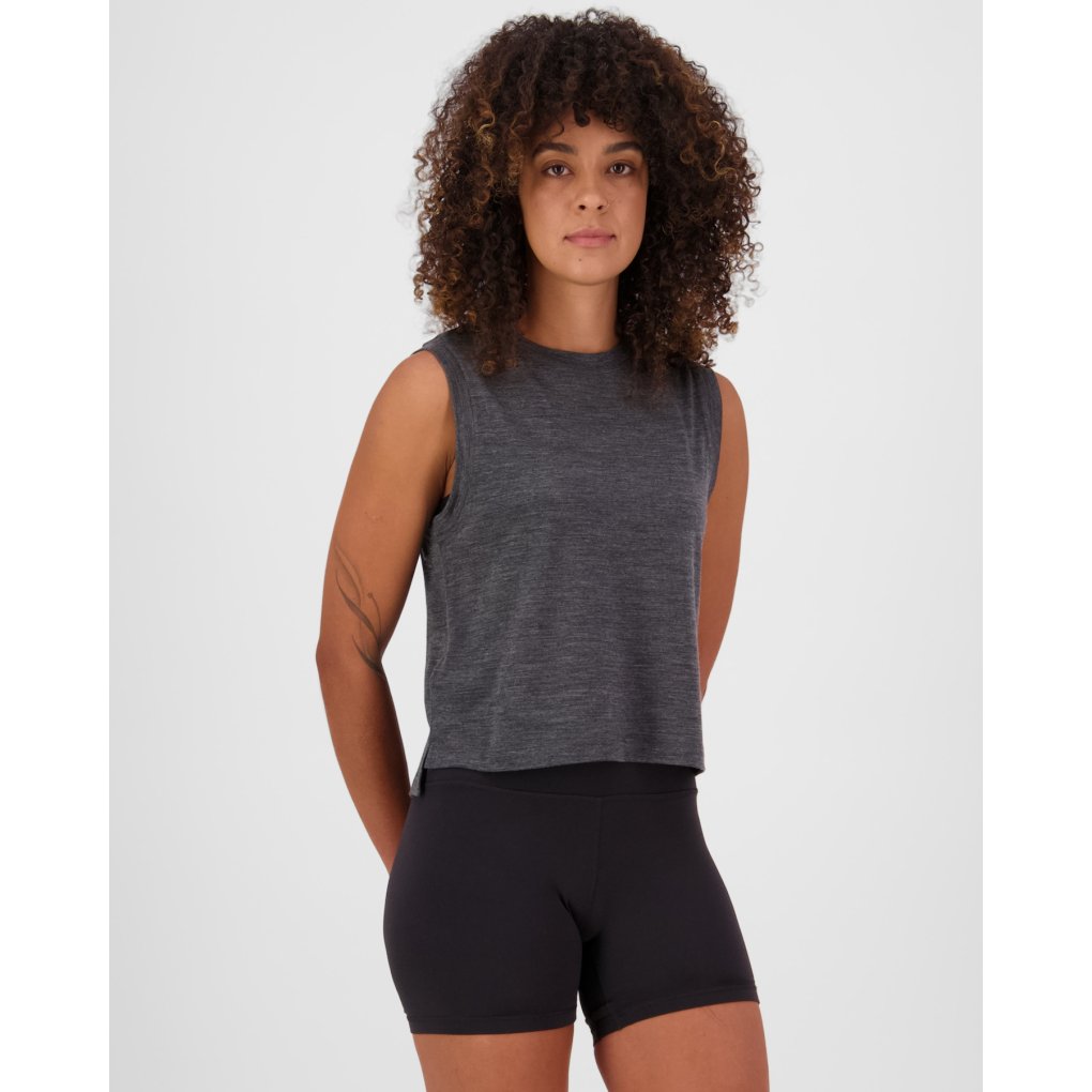 Mons Royale Zephyr Merino Tencel™ Tank Women - smoke