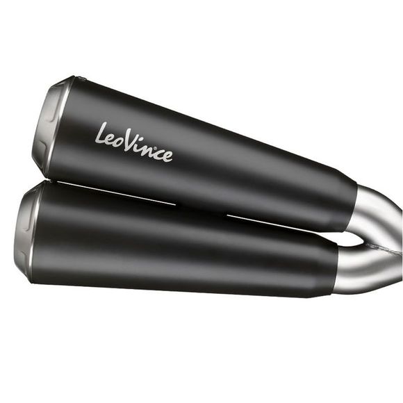 Leo Vince GP duals stainless steel silencer - blackRef: LV1075 / 15105