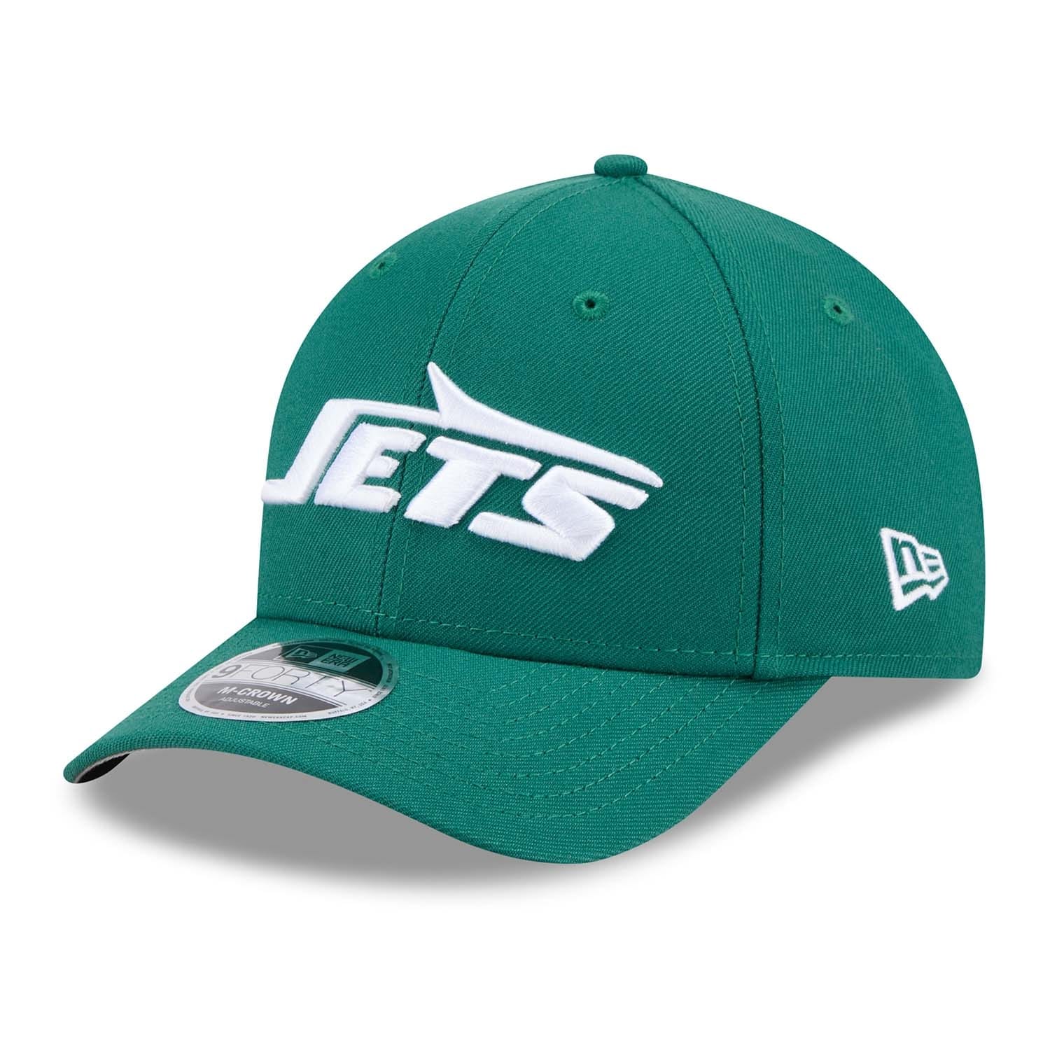 New York Jets NFL Team Logo New Era 9FORTY M-Crown Snapback Cap Green