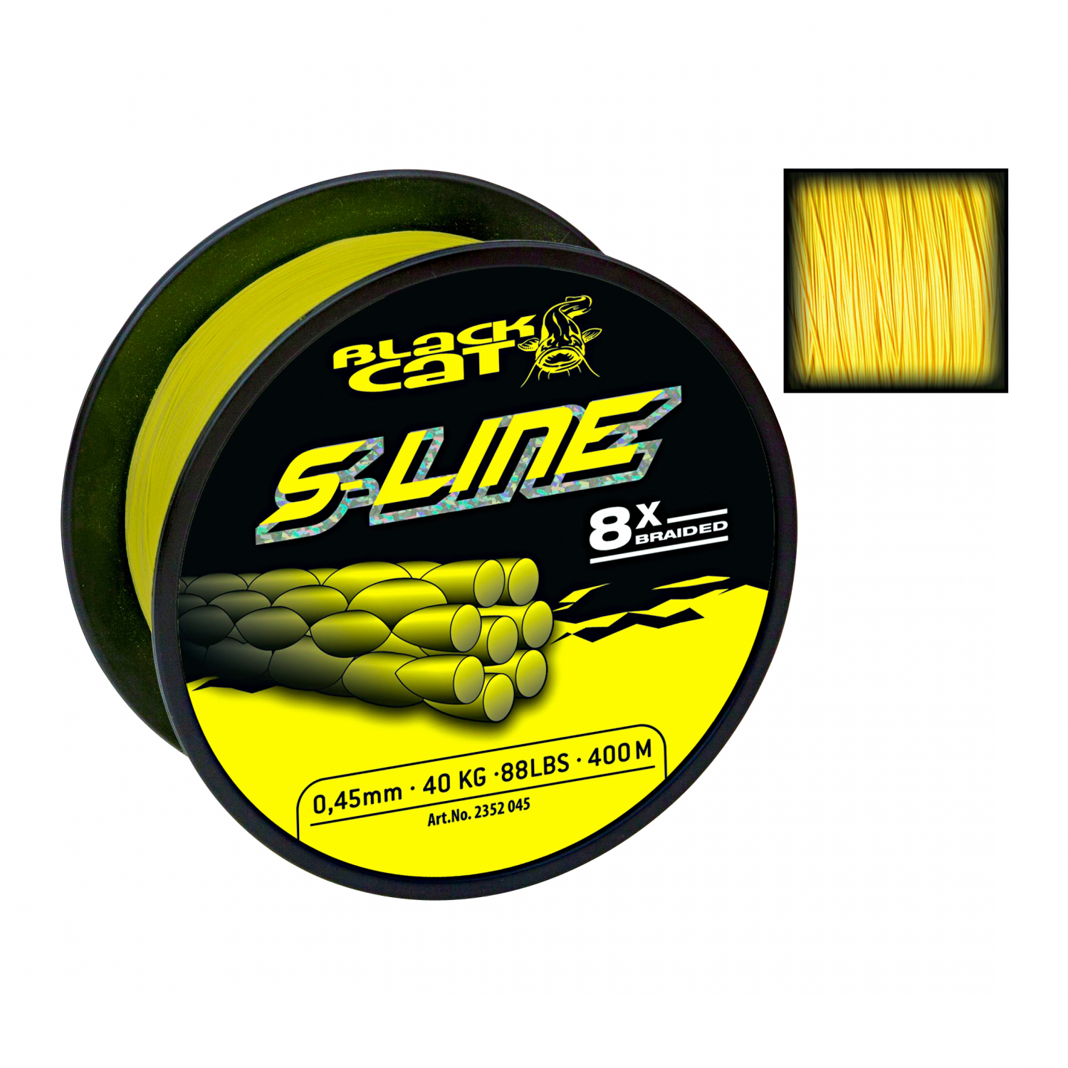 Black Cat Fishing line Cat S-Line yellow (400-450 m)