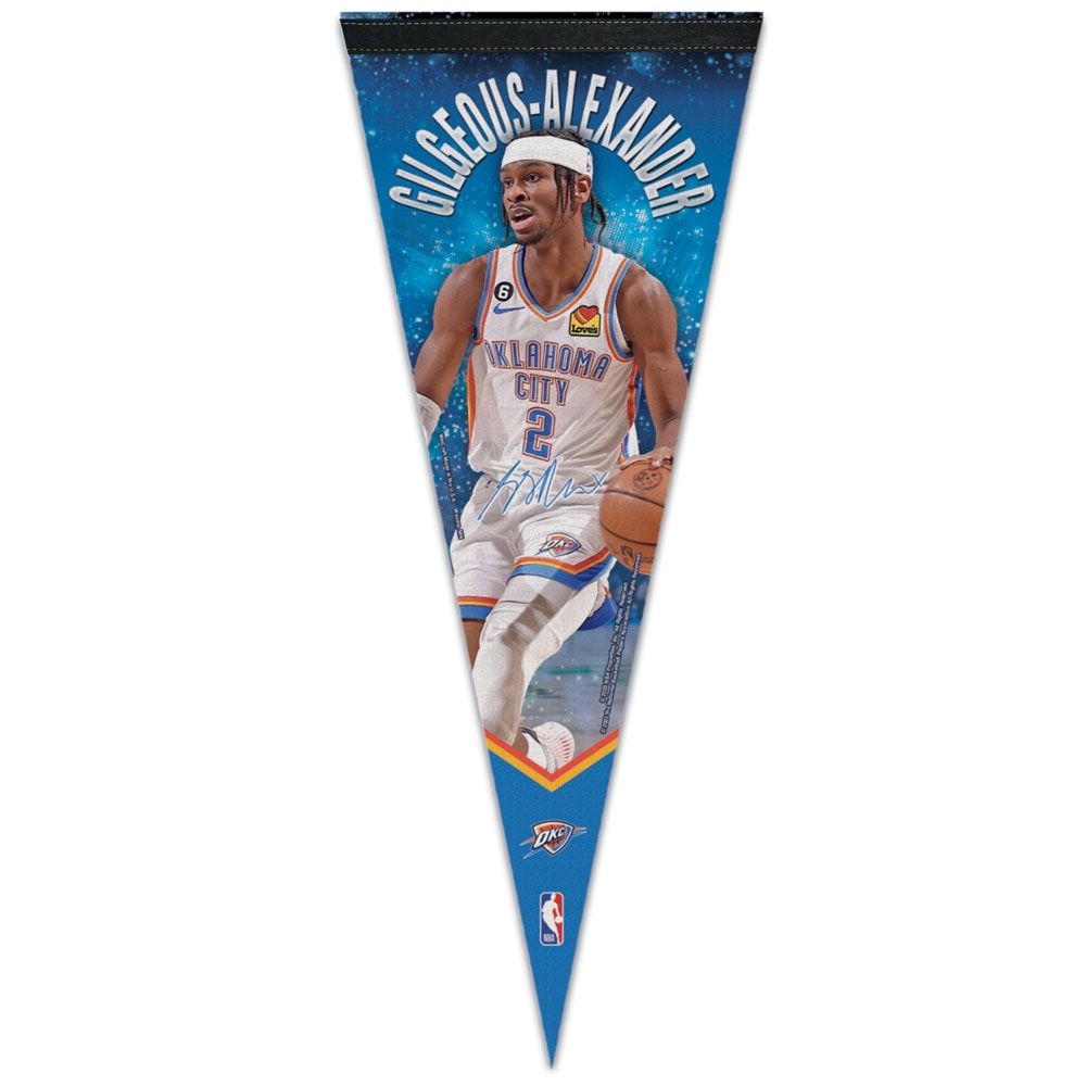 Shai Gilgeous-Alexander Oklahoma City Thunder WinCraft Premium NBA Pennant