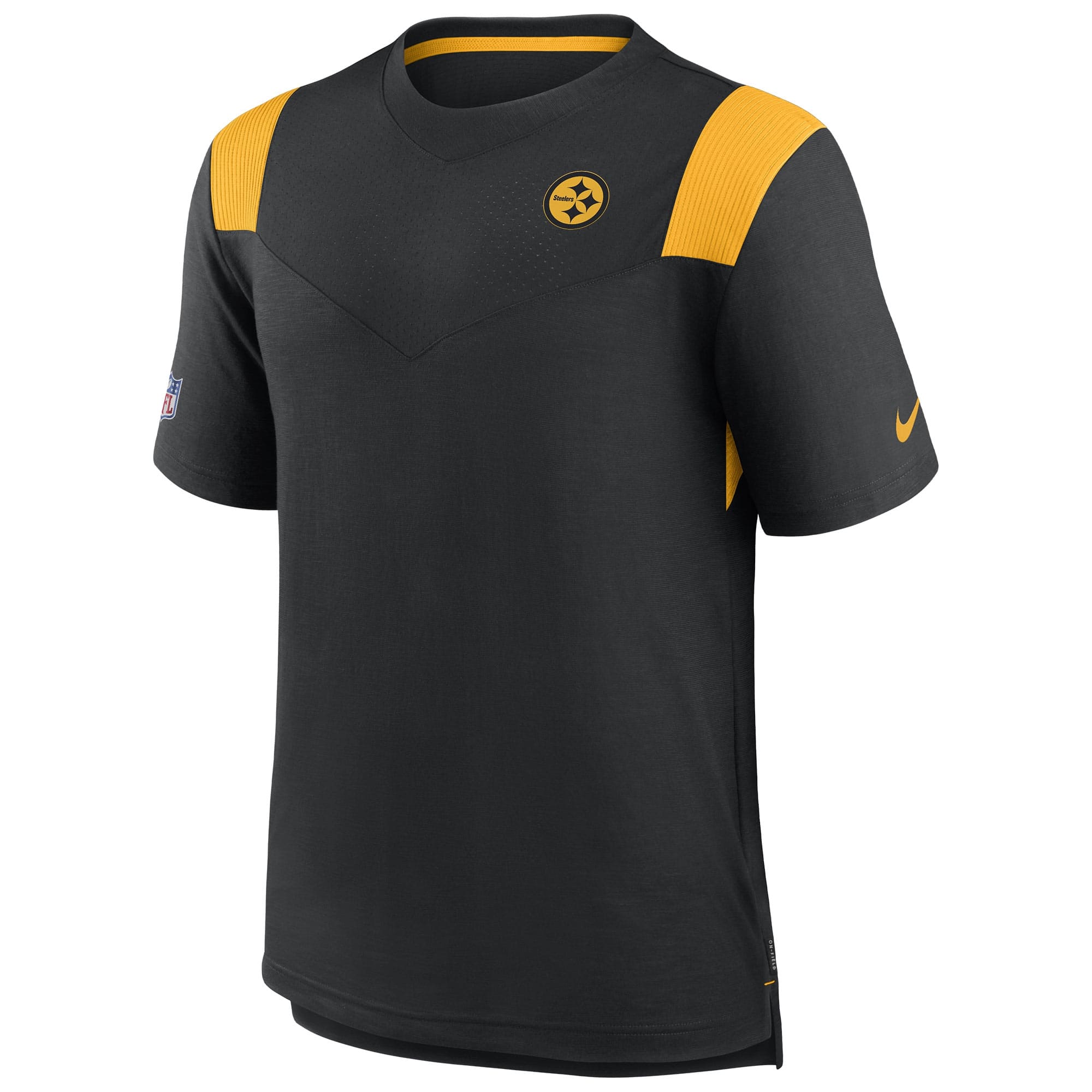 Pittsburgh Steelers 2022 NFL Sideline Nike Performance Player Top Black
