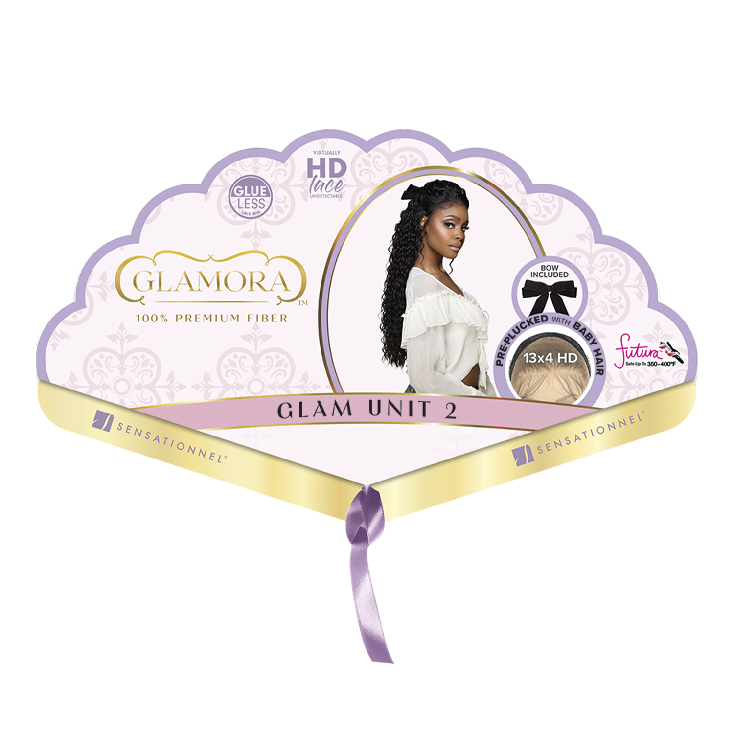 Sensationnel HD Lace Front Wig Glamora Glueless 13X4 Glam Unit 2