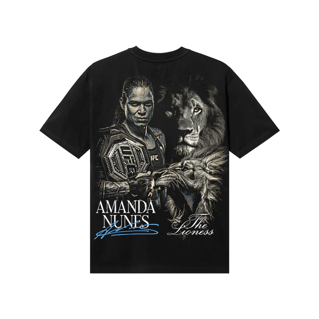 Men's UFC Black Amanda Nunes Graphic T-Shirt