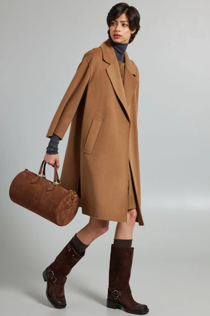 Double cloth coat - CAMEL