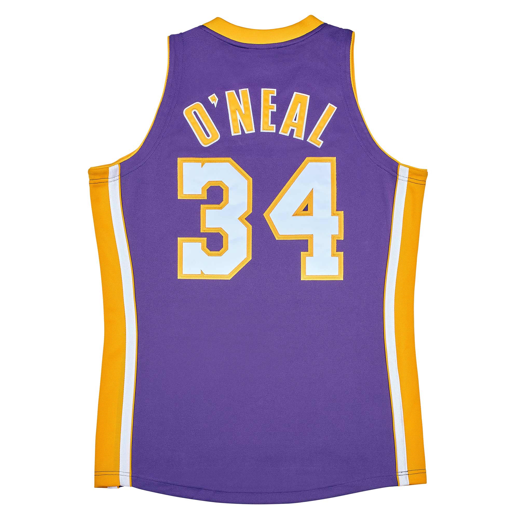 Shaquille O'Neal #34 Los Angeles Lakers 2001-02 Mitchell & Ness Authentic NBA Jersey Purple
