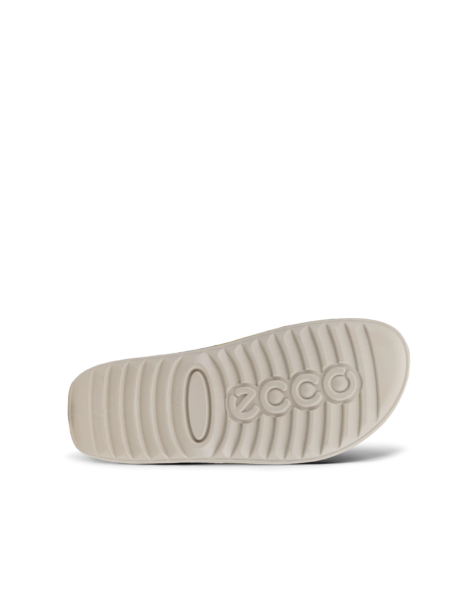 ECCO COZMO W Damen Ledersandale mit zwei Riemen Gelb