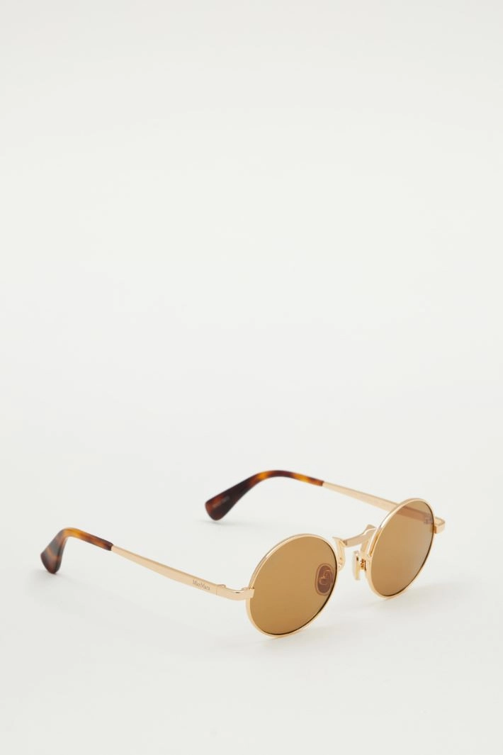 Round metal sunglasses - HONEY