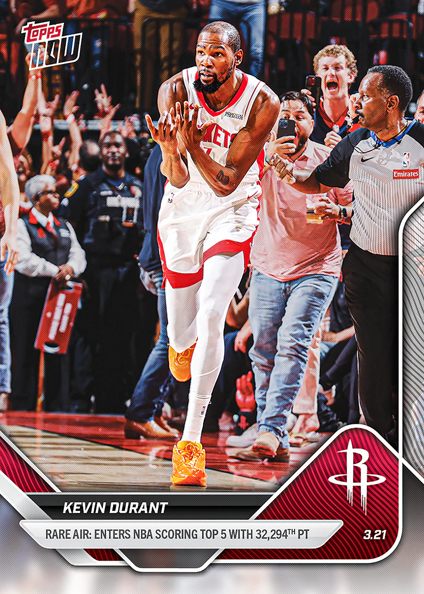 Kevin Durant - 2025-26 NBA Topps NOW® - Card 220 - PR: 5695
