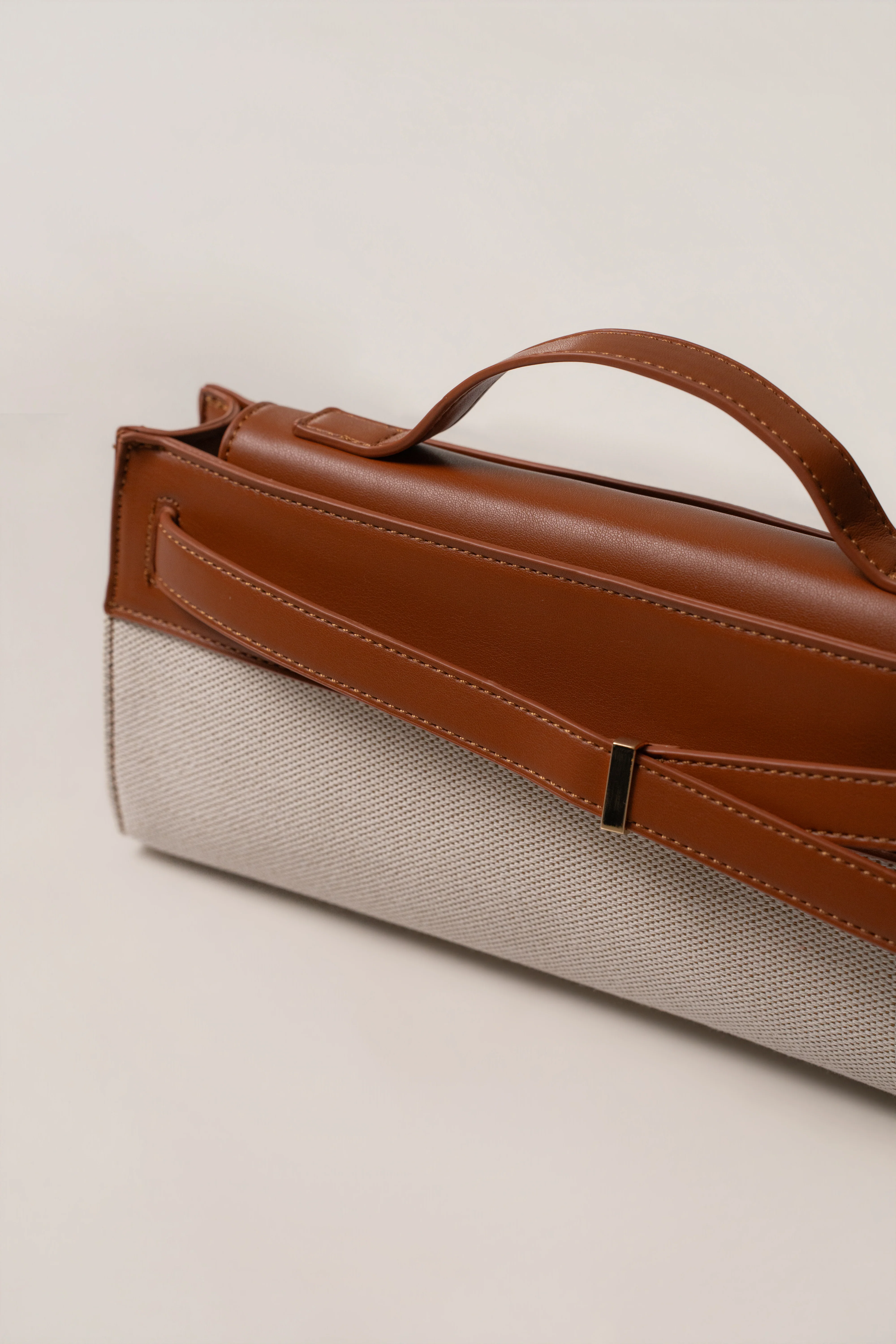Ivory Windsor Canvas Handbag