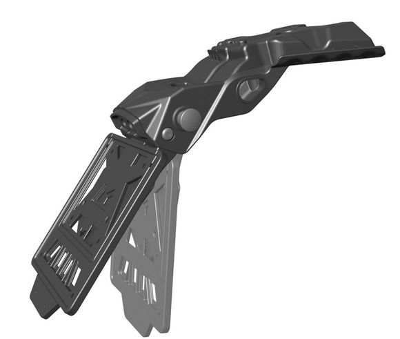 Racetech taillights License plate holder with T7 RevolutionRef: Rh00497A / 1125250001
