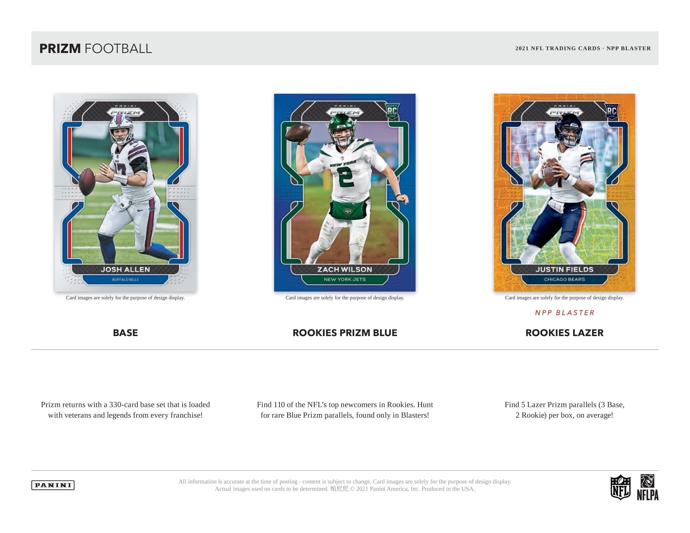 2021 Panini Prizm NFL Football Blaster Box