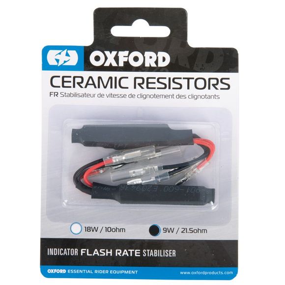 Oxford 9 Watt/21.5ohm Universal Resistance Kit (9W/14V) EL321 - BlackRef: od0046 / el321