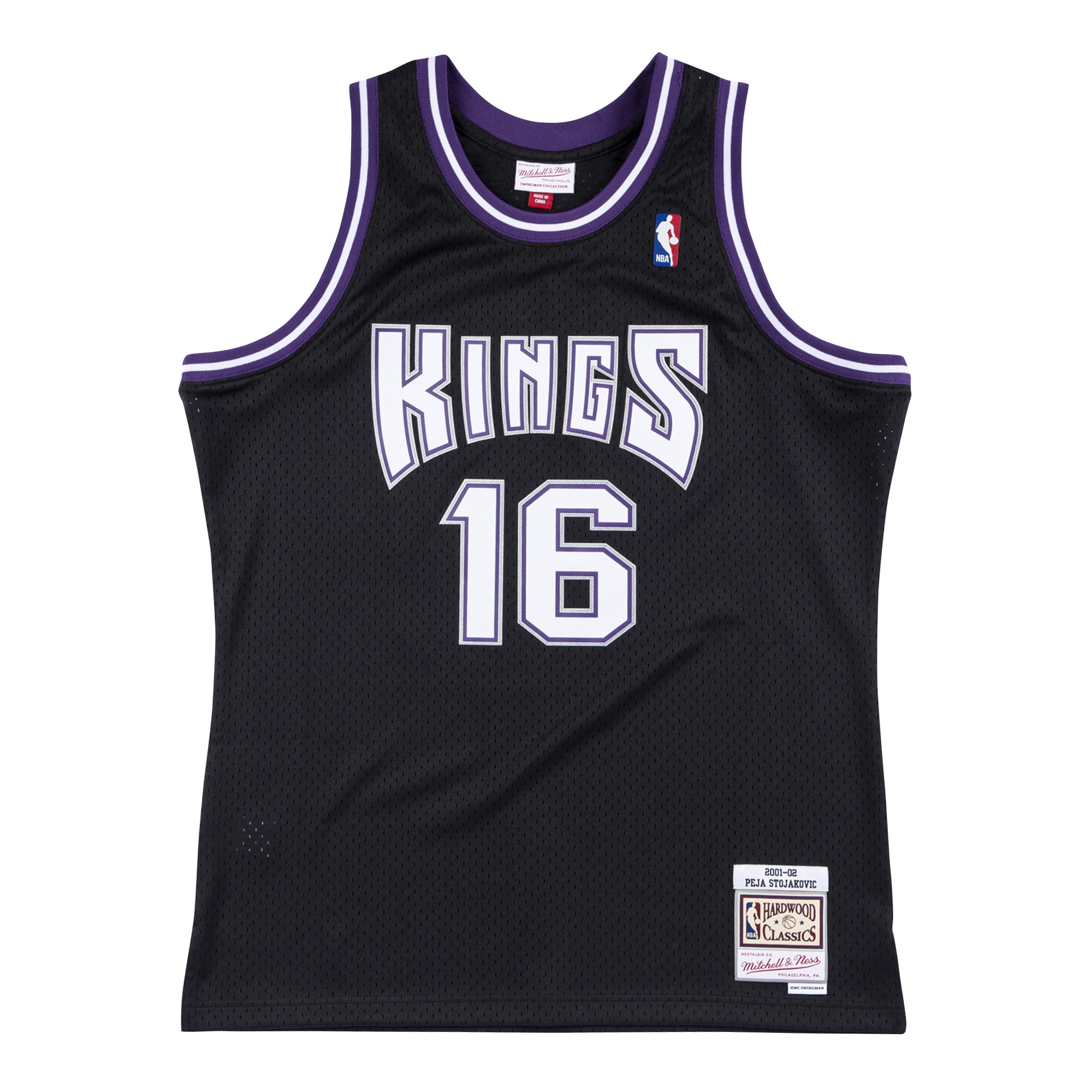 Predrag Stojaković #16 Sacramento Kings 2001-02 Swingman NBA Jersey Black